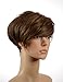 Price comparison product image Hair By MissTresses Short Brown Talisha Pixie Cut Wig/ Long Sideswept Asymmetric Fringe/ In the style of Frankie Sandford
