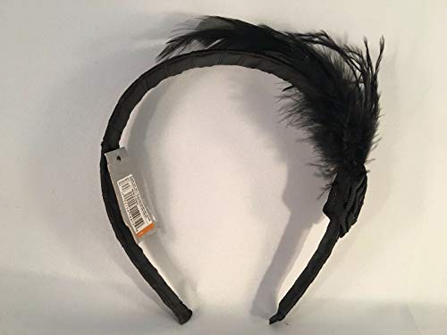 ROA - Fascia per Capelli con Piume, Colore: Nero