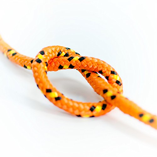 20m POLYPROPYLENSEIL 10mm ORANGE Polypropylen Seil Tauwerk PP Flechtleine Textilseil Reepschnur Leine Schnur Festmacher Rope Kunststoffseil Polyseil geflochten - 2