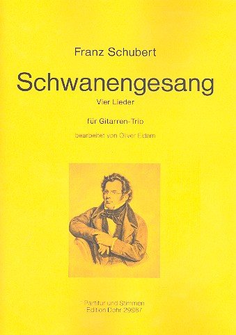 4 Lieder aus Schwanengesang : für 3 Gitarren Partitur und Stimmen