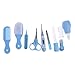 Produktbild Jiamins 10 teile/satz Neugeborenen Baby Kinder Pflegeset, Nagel Haar Gesundheit Pflege Thermometer Pflege Pinsel Kit (Blau)