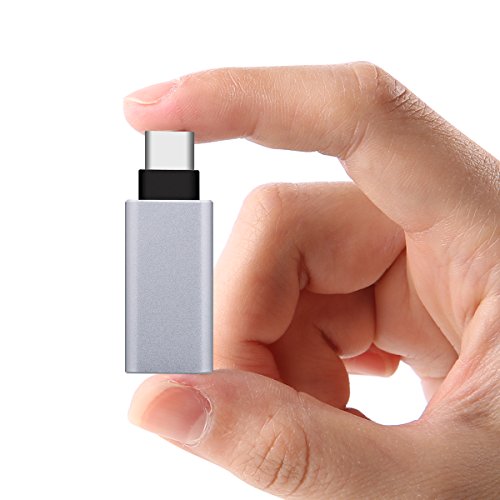 [2 Stücke] USB C Adapter auf USB 3.0 für Typ C Geräte inklusive neuen MacBook, Google Chromebook Pixel, Nokia N1 Tablet usw. (Silber) von SZCTKlink - 4