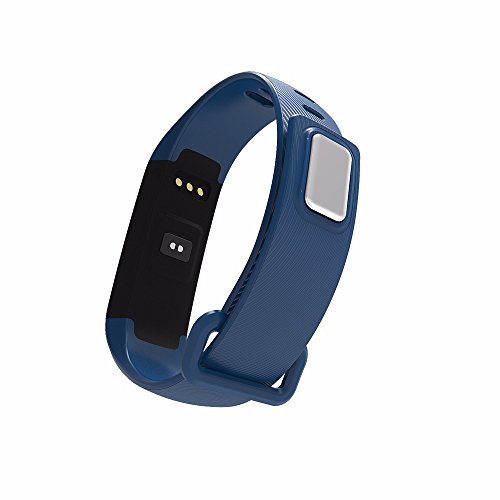 ROGUCI Smart Armband Wristband, IP67 Wasserdichte Blutdruck Oxygen + Oximeter Herzfrequenz Müde Monitor Fitness Schlaf Gesundheit Tracker, Smart Sport Tracking Armband Für iOS 8.0 Android 4.4, tägliche Laufleistung Pedometer Schritt Zähler Kalorien verbrannt Messung Call SMS Erinnerung Sesshaft,Blau - 2