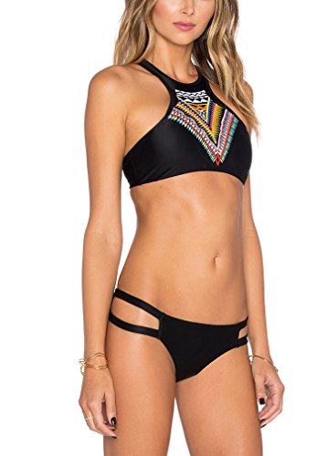 Damen Bikinis Bikini Bademode Badeanzüge Push up Trägerlos Figurformend Kleine Brüste Zum Binden Ethno Deutschland Bohemia Sports - 2