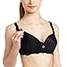 HotMilk Irdescent Maternity and Nursing Women's Bra, Black, 32D