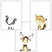 Produktbild Frechdax® 3er Set Kinderzimmer Babyzimmer Poster Bilder DIN A4 | Waldtiere Portrait | Bär Fuchs REH Eule | Mädchen Junge Deko | Dekoration Kinderzimmer (3er Set Biber, Hirsch, Dachs)