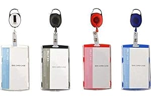 SCHMALZ Support de Forfait Ski Incl. Renforcé Compartiment pour Cartes Vertical Utilisable, Grand Format D'Identité, Ausweisjojo ², Skipassjojo, D'Identité Crochet Mousqueton et Clip Ceinture - Noir