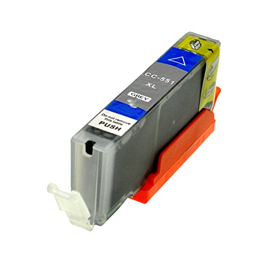 12 Druckerpatronen für Canon PGI-550 CLI-551 XL IP-7250 8750 IX-6850 MG-5450 5550 6350 6450 7150 MX-725 925, inkl. Grau - 7