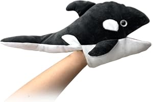 LOMTRATS Marionnettes à Main d'animaux Marins pour Enfants,Comprenant des Requins, des Baleines, etc. avec Bouche Ouverte Mobile, parfaites pour raconter des Histoires,Les Cadeaux d'anniversaire