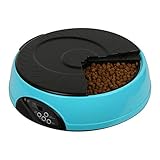 5. El comedero reproducirá automáticamente una grabación personalizada de 8 segundos por tres veces para recordarle al perro que coma su comida a la hora programada para la alimentación;