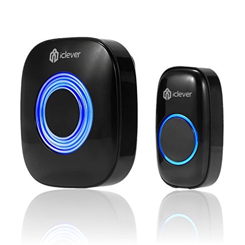 Preisvergleich Produktbild iClever HI-925 Smart Wireless Funk Türklingel (Schwarz)