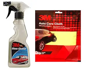 3M Glass Cleaner (250 ml) & Cloth Combo