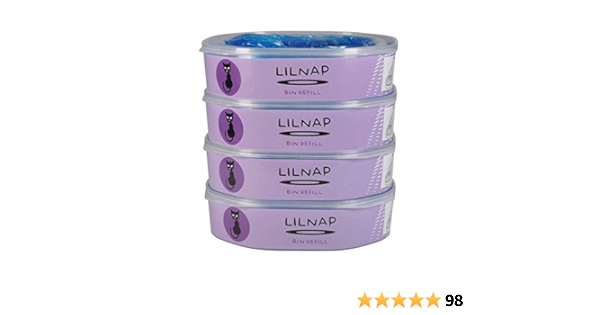 lilnap nachfullkassetten kompatibel mit litter locker fashion katzenstreueimer 4er pack amazon de haustier