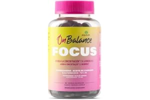 AQUILEA | Aquilea OnBalance Focus | 60 gominolas | Concentración y Memoria | Ashwagandha, Vitamina B5 | Favorece la disminución del cansancio y la fatiga | Rendimiento mental