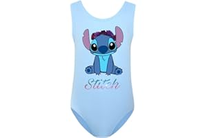 Chitoldeder Girls Swimming Costume One Piece Swimsuits Sandbeach Swimwear Party Bathing Costumes Suit for Kids 5-12 Years Sky Blue Pink Purple