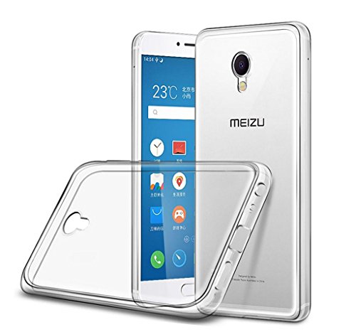 FUNDA de GEL TPU FINA  ULTRA-THIN  0 3mm TRANSPARENTE para MEIZU M5 5 2 