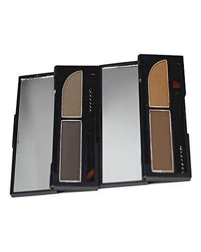 KAIKSO-IN Augenbrauen-Kuchen pwoder Brow Powder Makeup Augenbrauen Schatten 2 Farbe mischen natürlichen Augenbrauen (2#) - 2