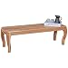 Produktbild Wohnling Esszimmerbank Kila Massivholz Akazie Essbank, Küchenbank 140 cm im Landhaus-Stil, Design Holz-Bank Natur-Produkt mit 4 Standbeinen, Echt-Holz Sitzbank Design Massivholzbank Esszimmer-Möbel