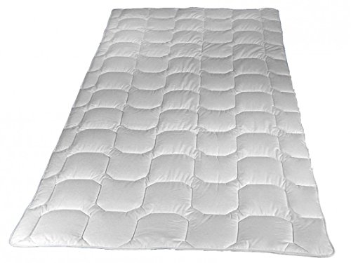 Matratzenauflage 160 x 220 cm - Walburga Unterbett aus reiner Baumwolle (1750 g) - Kochfest & trocknergeeignet