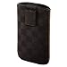 Produktbild Hama Handy-Sleeve "Velvet Pouch Karo" für Huawei Ascend Y300, braun (mit Liftfunktion, Magnetverschluss und Gürtelschlaufe)
