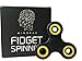 Produktbild Mindrax Fidget Spinner | Hochwertiges Finger-Spielzeug mit High-Speed Keramik-Lager | 1-2 min Drehzeit (Schwarz/Gelb)