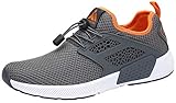  Mishansha Sportschuhe Herren Turnschuhe Freizeitschuhe Gymnastik Fitness Joggen Walkingschuhe für Männer(Grau, 40 EU)