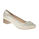  Lei by tessamino Damen Pumps Kiara  Echtes Leder  Weite H  Hallux geeignet 5 beige