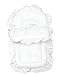 Broderie Anglais Baby Cosy Toes Footmuff White