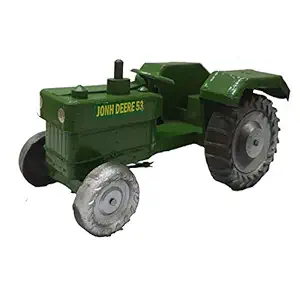 SRS Kids Wodden Tracktor with Trolley adn Directional Steering Wheel Can be Used for Decoration Also (Green)