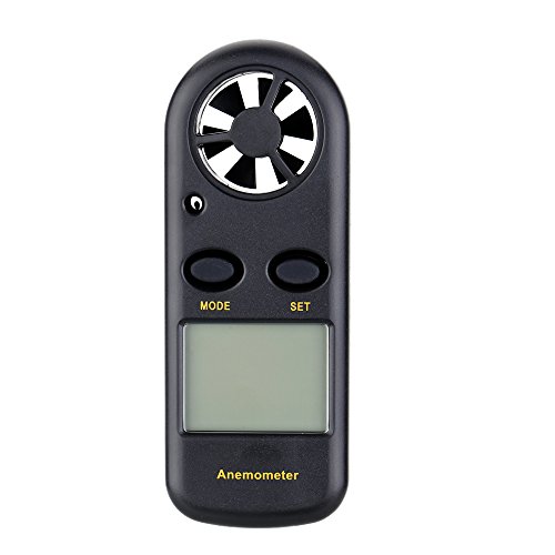 KKmoon Handwindmesser Digitaler Windmesser mit Anemometer Thermometer - 8