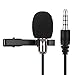 Produktbild Mugig Ansteckmikrofon mit Tasche Revers Omnidirektional Kondensator Mikrofon Tie Clip-on Mikrofon Höchste Sprachqualität durch Rauschunterdrückung für Smartphone Youtube Interview Podcast Video