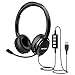 Price comparison product image Lightweight VersionMpow 218 Computer HeadsetUSB Headset/3.5mm Headset with Microphone, Volume/ Speaker Control and Noise Reduction Sound Card for Chatting, Call Center, SkypeVoip, Telefon