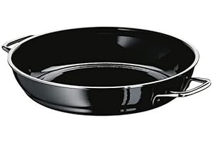 Silit Profesjonalna patelnia do serwowania 28 cm, brytfanna, garnek do duszenia 3 l, ceramika funkcyjna Silargan, indukcja, czarna