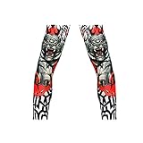 Tattoo Cycling Running Arm Warmers Cool Summer Arm Pro Arm Sleeves, M, NO.5