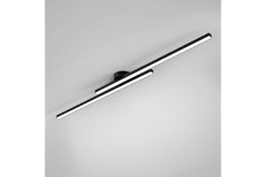 Klobvtt Plafoniera a LED Lampadario lineare Moderno Illuminazione a soffitto Plafoniere minimaliste a Semi-Incasso Striscia Lunga Vicino alle lampade a soffitto per corridoio Soggiorno Ufficio