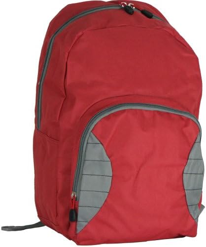 Falcon FI2611 16" Lava red &amp; grey Laptop Rucksack, laptop backpack.