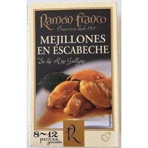 Cozze in Escabeche Ramon Franco 8/12 pezzi.