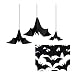 Produktbild Feste Feiern Halloweendeko I 13 Teile Deckenhänger Spiralen Fledermaus mit Konfetti schwarz I Happy Horror Halloween Party Dekoration