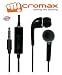 3.5 mm jack Genuine Micromax Handsfree Black (SR) compatible for all smart phones like Micromax,Samsung,HTC,Lenovo,Vivo,oppo,Gionee,Intex etc. RS.269.00