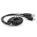 Produktbild CSL - Mini-USB Spiralkabel | Lade- und Datenkabel USB 2.0 Stecker A an Mini Stecker B | Handy / Digitalkamera / ebook-Reader / Tablets