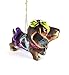 Dachshund - Painted Glass Hanging Decoration 10cm / 4"