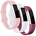 Produktbild Qianyou 3PCS Fitbit Alta Armband Silikon, Fitbit Alta hr Armband,Unisex Verstellbares Ersatzarmband Silikonarmband für Fitbit Alta HR/Fitbit Alta(6.7"-8.1"),3 Pack-Lila/Pink/Weiß