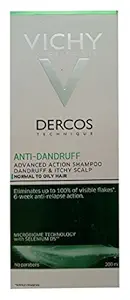 Vichy Dercos Anti-Dandruff Treatment Shampoo for Normal to Oily Hair (200ml)