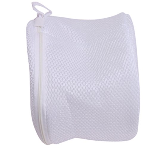 Lalang Wäschesack, Wäschenetz Wäschebeutel mit Reißverschluss Ideal für BH Waschbeutel, Unterwäsche, Socken, Strumpfhosen, Babysachen (Weiß) - 6