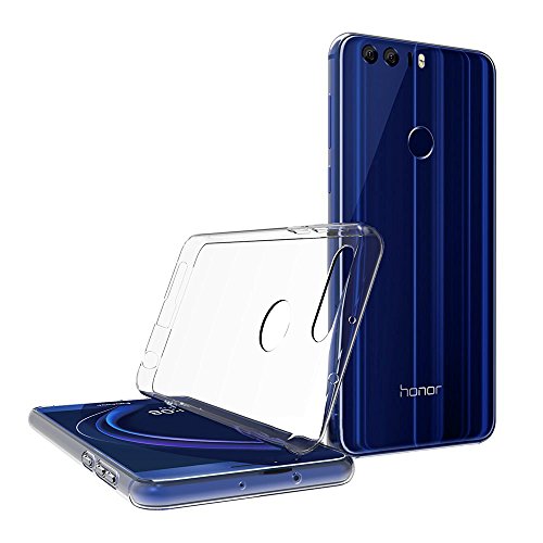 iVoler Funda Huawei Honor 8  Slim Fit Huawei Honor 8 Funda Carcasa Case Bumper con Absorci  n de Impactos y Anti-Ara  azos Espalda Case Cover para Huawei Honor 8 - Transparente