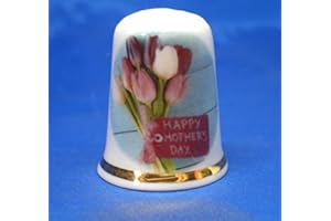 BIRCHCROFT CHINA Birchcroft Porcelain China Collectable Thimble - Mothers Day