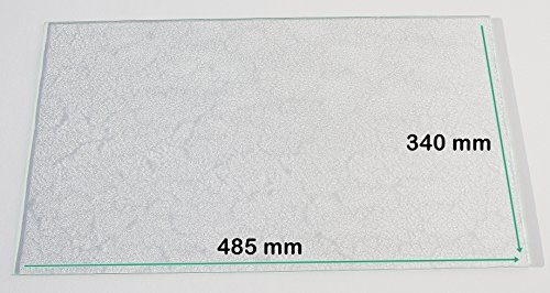 Khlschrank Einlegeboden / Glasplatte / Gemsefach  Strukturglas 4 mm dick  485 mm x 340 mm - Direkt vom Glasereifachbetrieb!!!