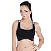 Produktbild POIUDE Ausverkauf Damen Seamless Sport BH Bequem Frauen Bustier Ohne Bügel Bügelloser Höhe Beanspruchung Trainieren(Grau, Small)