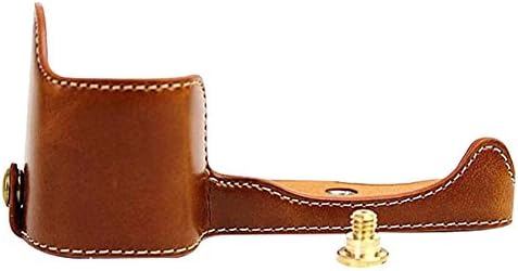 HKYIYO Leather Protector Half Camera Case Cover for Sony Alpha A6300 A6000 Camera - Brown