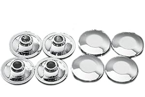 DRAG SPECIALTIES Chrome 5/16" Caps/Plugs for Harley Davidson Handlebar Clamps